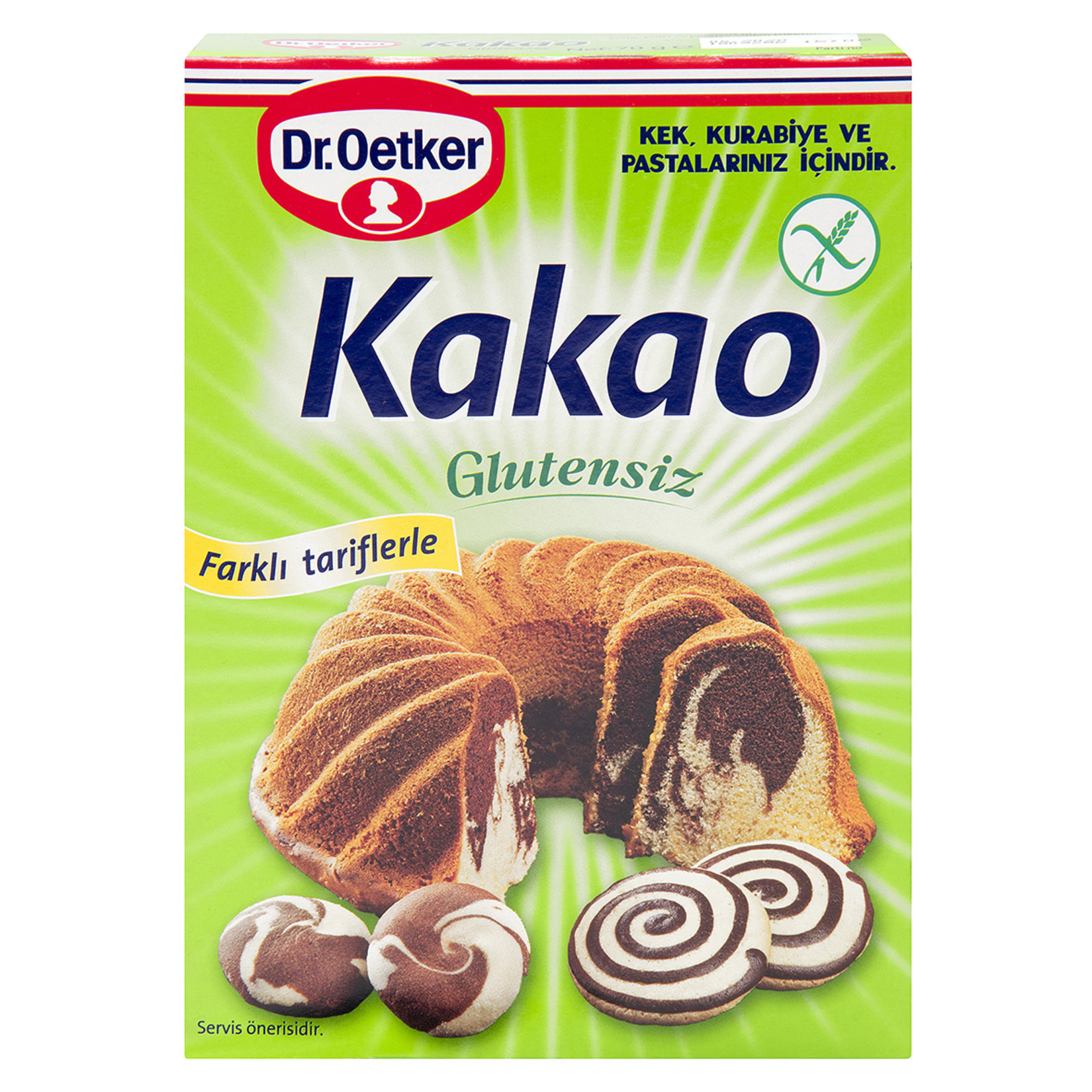 Dr.Oetker Glutensiz Kakao 70 G
