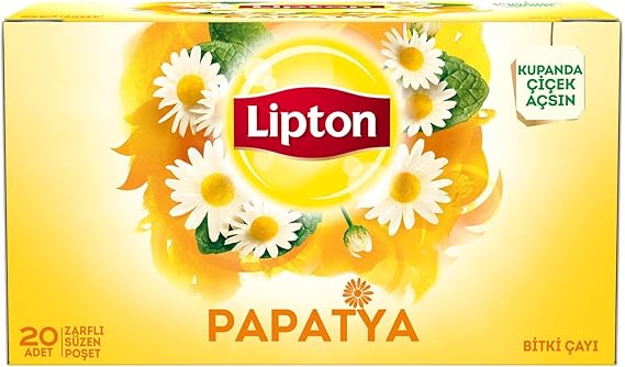 Lipton Papatya Bardak Süzen Poşet Bitki Çayı 20'li Paket, 30 g