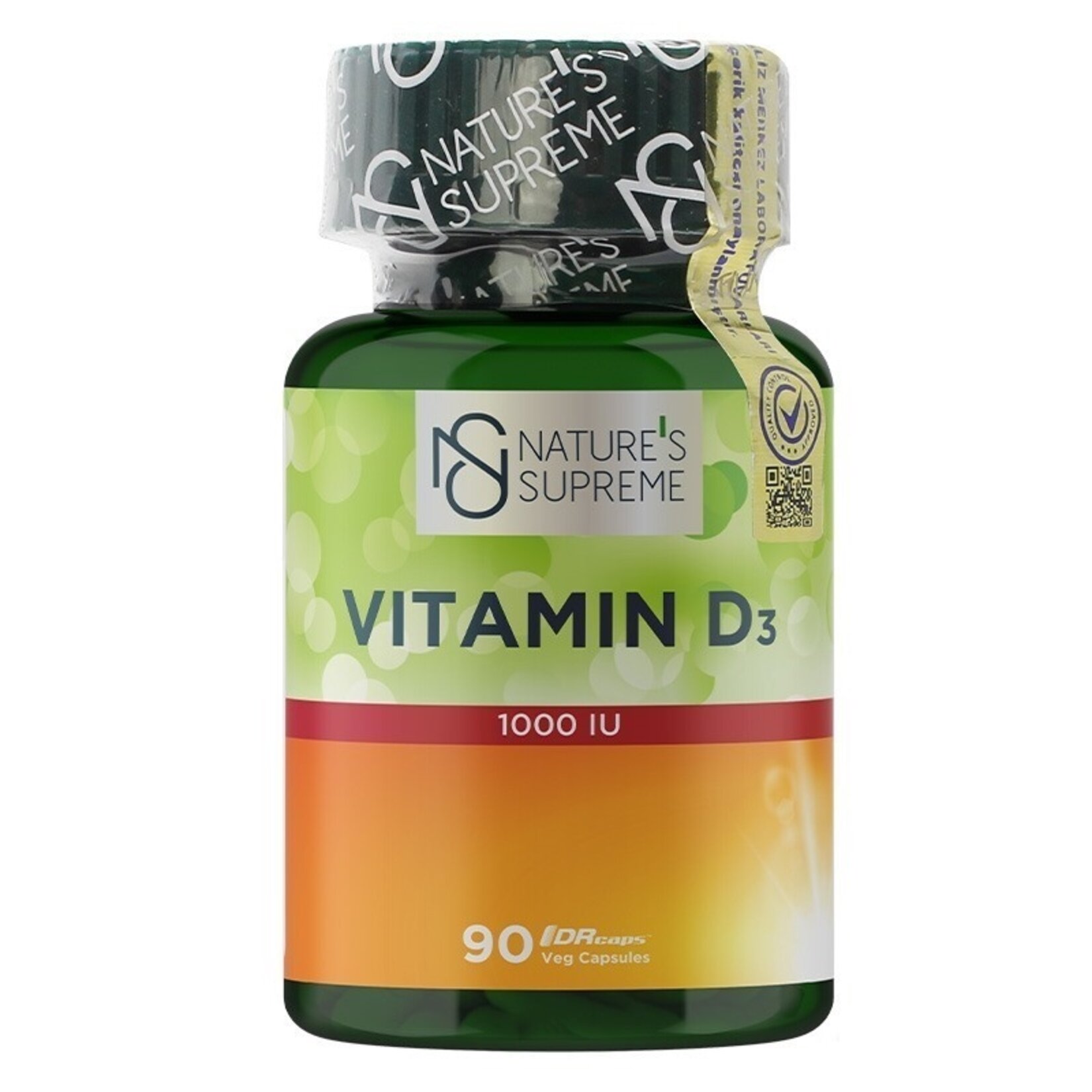 Nature's Supreme Vitamin D3 1000 IU 90 Kapsül
