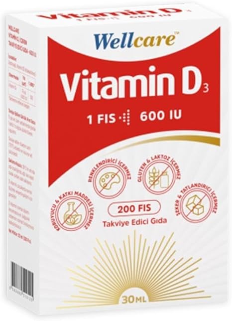 Wellcare Vitamin D3 Sprey 600 IU 30 ml