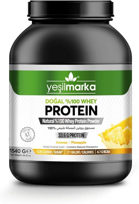 Yeşilmarka Doğal Whey Protein Tozu - Ananas 1540 Gr
