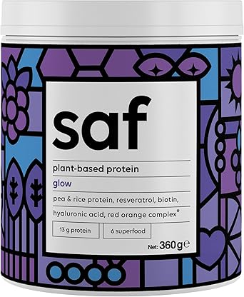 Saf Bitkisel Protein + Superfood Mix, Glow (360 Gr)