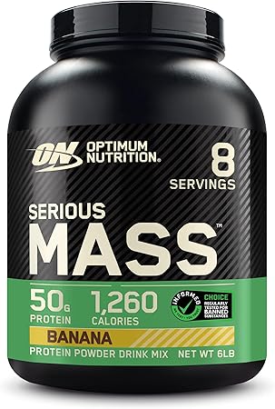 ON Optimum Nutrition Serious Mass Muz Aromalı 2.73kg 8 Servis