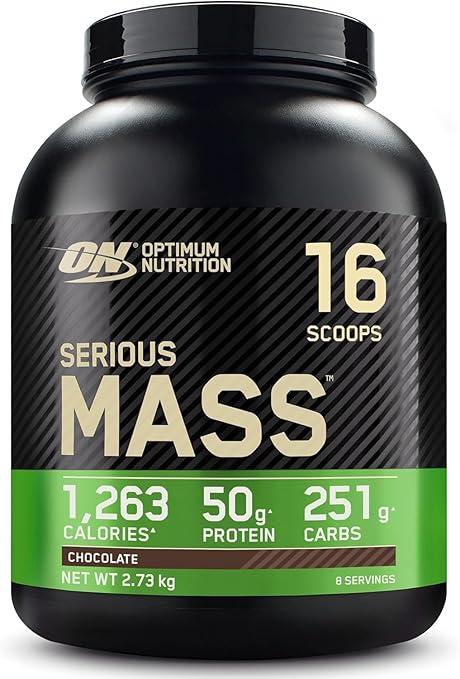 Optimum Nutrition Serious Mass Çikolata Aromalı 2.73kg 8 Servis