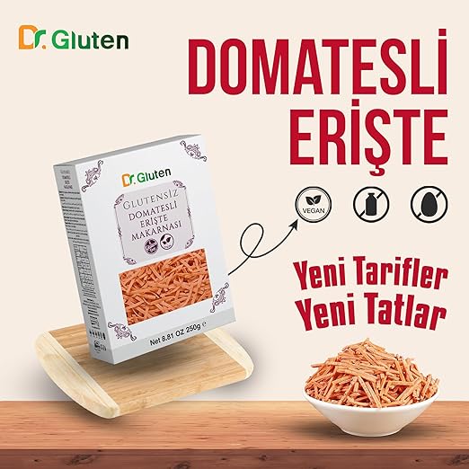 Dr. Gluten Glutensiz Domatesli Erişte Makarnası