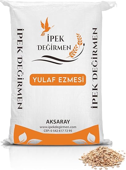 İpek Değirmen Glutensiz İnce Öğütülmüş Katkısız Yulaf Ezmesi 10 KG