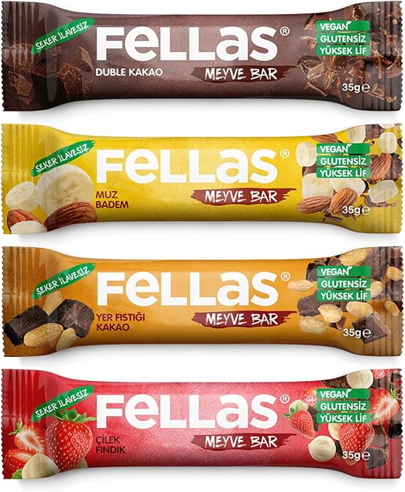 Fellas Meyve Bar, 35gr Karma Kutu, 12 Adet (4 Çeşit)