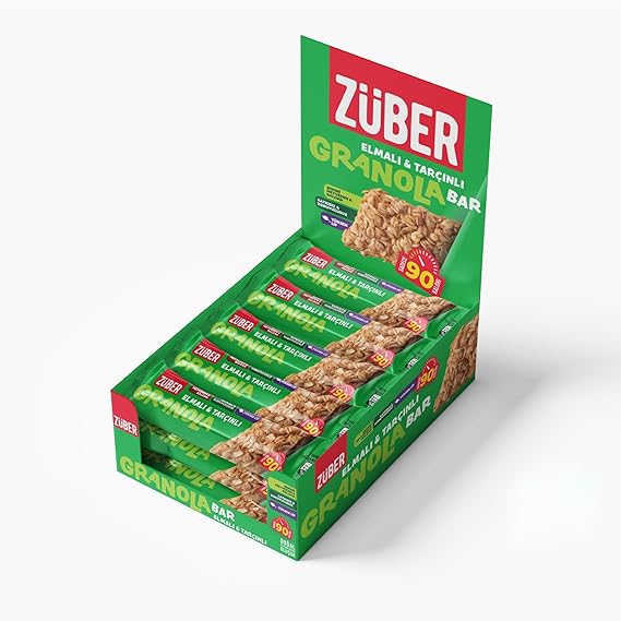 Züber Granola Bar Elmalı Tarçınlı 25G X15 Adet