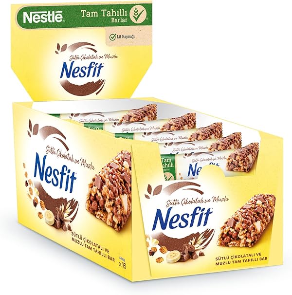 Nesfit Çikolatalı ve Muzlu Bar 23.5 g x 16