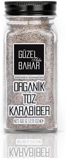 Güzel Ada Gıda Organik Toz Karabiber 60 Gr