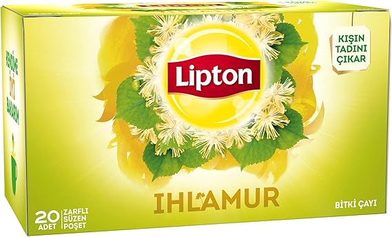Lipton Ihlamur Harmanı Zarflı Süzen Poşet Bitki Çayı 20X1,6g