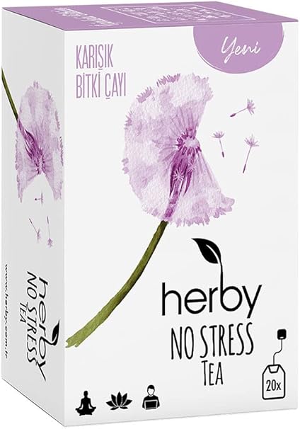 Herby No Stress Tea Rahatlatıcı Pasifloralı Bitki Çayı 20 Adet