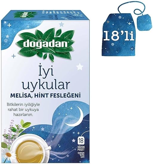 Doğadan İyi Uykular Çayı Melisa ve Hint Fesleğeni 18'li Paket