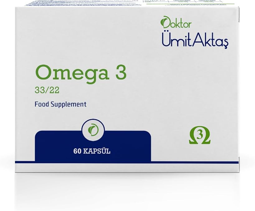 Dr. Ümit Aktaş Omega 3 - Balık Yağı - Hava Sızdırmaz, Okside Olmayan 60 Kapsül