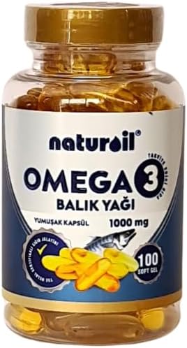Naturoil Omega 3 Balık Yağı Yumuşak Kapsül 1000mg 100 Kapsül EPA-DHA