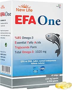 New Life Efa One Balık Yağı 45 Kapsül - 1020mg Omega 3-580mg EPA - 390mg DHA