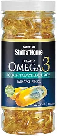 Shiffa Home Omega 3 200X1000 Softjel | Omega 3-6-9 Yağ Asitleri | Balık Yağı