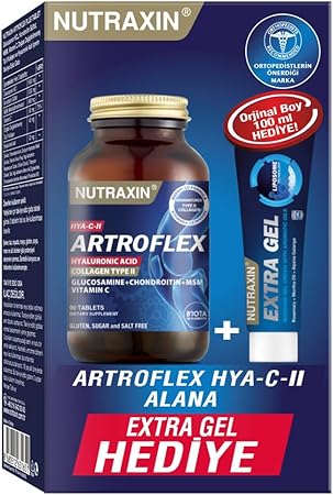 Nutraxin Artroflex Hya-C-II – Glukozamin, Kondroitin, MSM, Tip II Kolajen