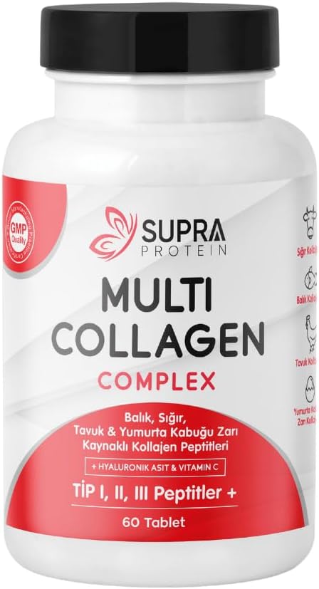 Supra Protein Multi Collagen Complex 60 Tablet- TİP 1, 2, 3, 5, 10 formda