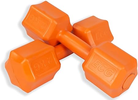 Ecgspor 2 KG Dambıl Seti Turuncu 2 KG x 2 Toplam 4 KG Ağırlık Seti
